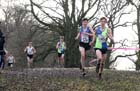 Elliot Bowker (Vale Royal) leads from Patrick Dever (Preson Harriers) in the under-17 mens Northern Cross Country Champs, Knowsley Safari Park. Photo: David T. Hewitson/Sports for All Pics